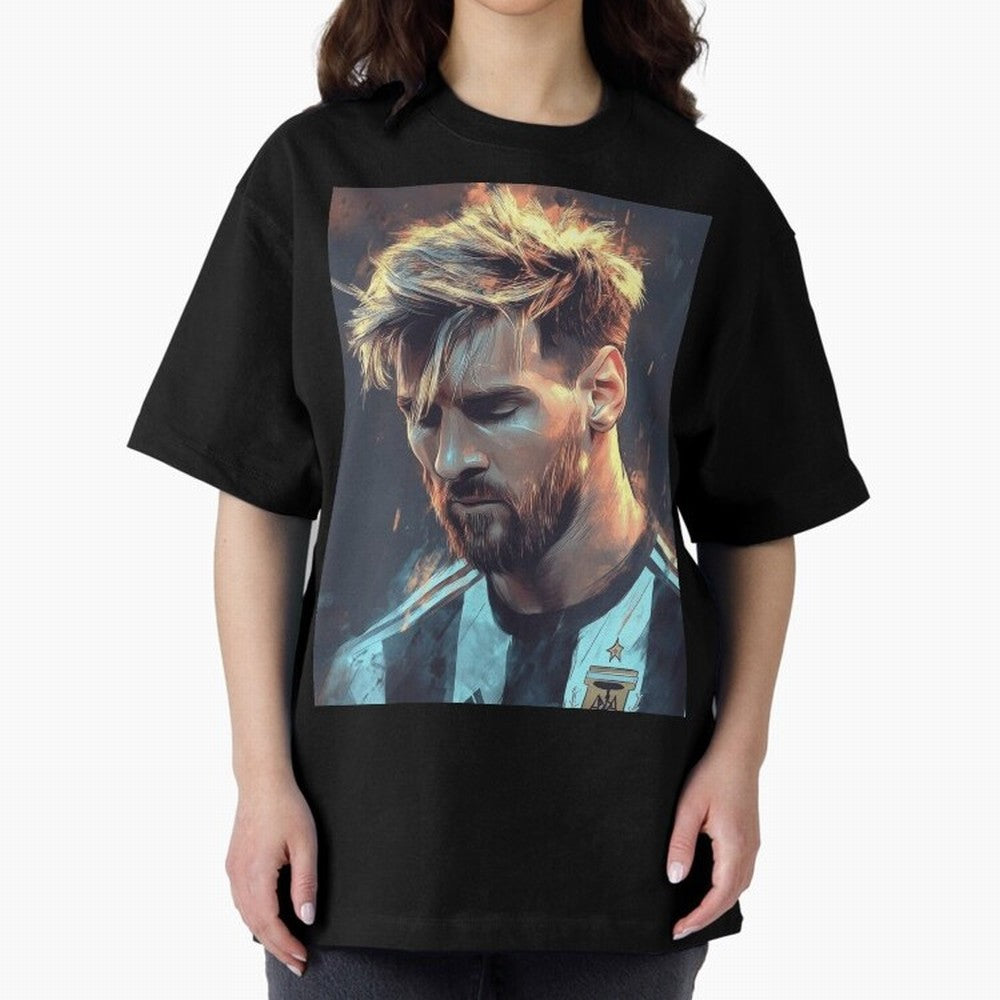 leo Messi Oversized T-Shirt Upgrade Match Day Hype around FIFA World Cup 2026 USA Canada Mexico, CR7 and Messi, Spain and Netherlands, Tournament Hype, Historic Matchups, Family Viewing Parties and Global Sports Pride; Perfect for Supporters Who