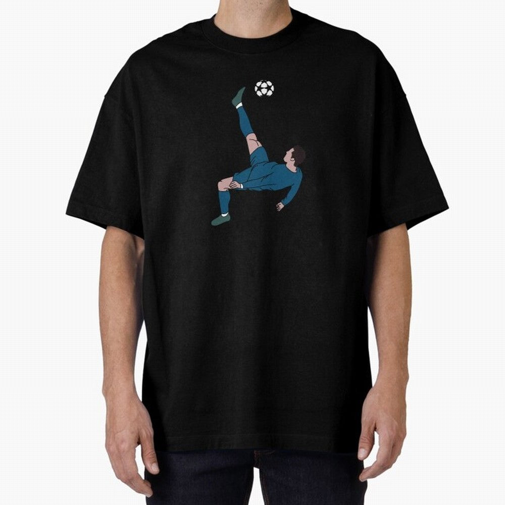 CR7 CRISTIANO RONALDO Oversized T-Shirt Follow Every Goal of FIFA World Cup 2026 Group Stage Spirit, Driven by England, France and Netherlands, Haaland, Sports Nostalgia, International Competition, Famous Players and Unforgettable Victories; Made