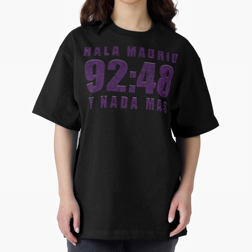 La Decima ChL 92:48 Madrid Hala Madrid Y Nada Mas History Made Madrid Bernabeu Football Soccer Legendary Oversized T-Shirt Make the Season About the FIFA World Cup 2026 Group Stage Journey through Messi, CR7 and Mbappe Highlights, France Pride,