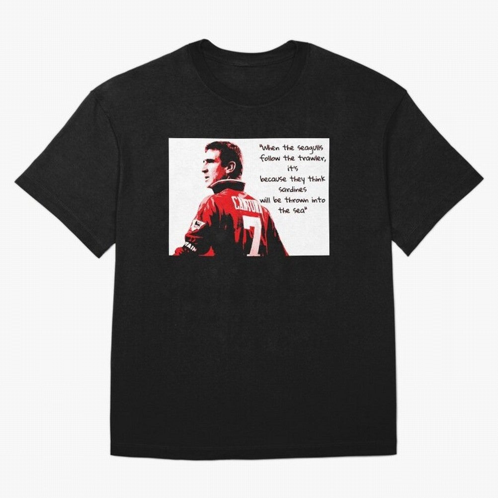 Eric Cantona - When the seagulls follow the trawler Oversized T-Shirt Fuel FIFA World Cup 2026 USA Canada Mexico for Fans of Cristiano Ronaldo, Haaland and CR7 and Argentina, Bringing Football Festival Excitement, Trophy Ambitions, Country