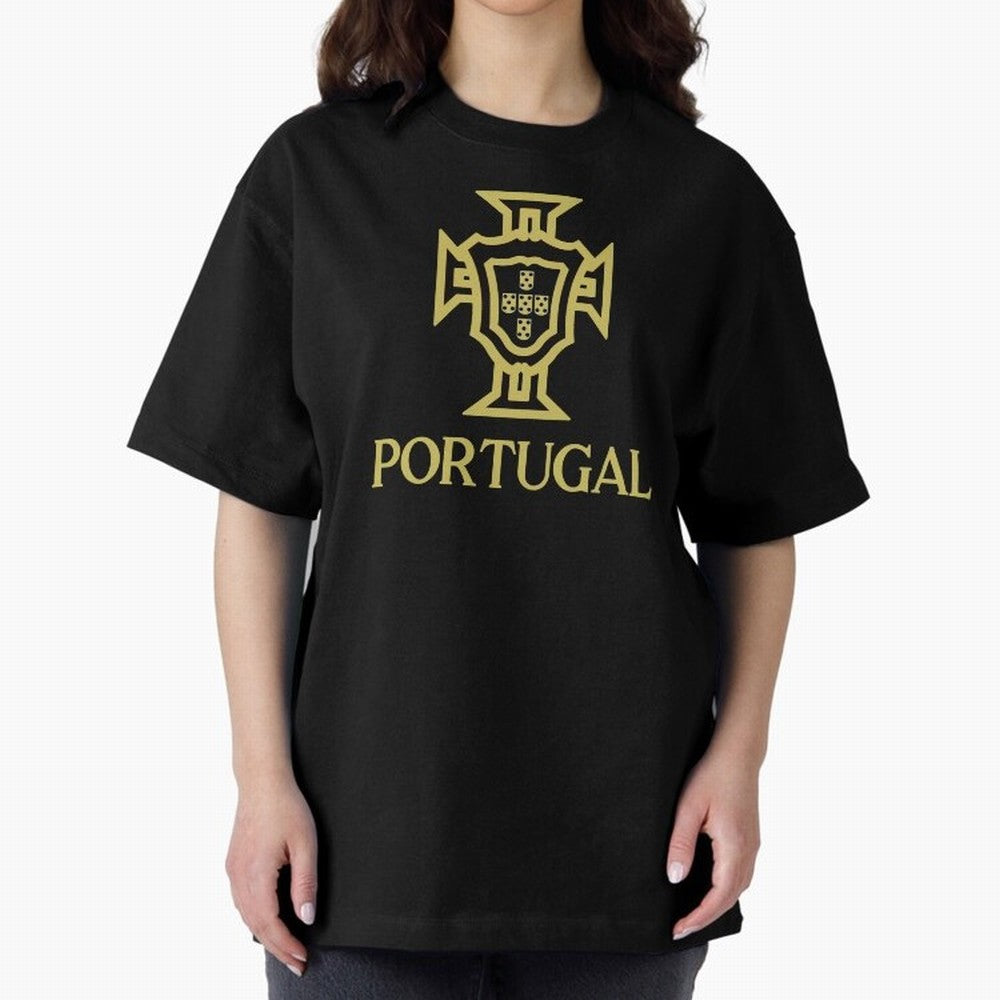 Portugal Oversized T-Shirt Fuel Your Fan Pride for Match Day Hype around FIFA World Cup 2026 USA Canada Mexico, Neymar, Germany, Retro Football Energy, Iconic Rivalries, Trophy Chase Drama and Stadium Atmosphere; Ideal for Football Dads, Football