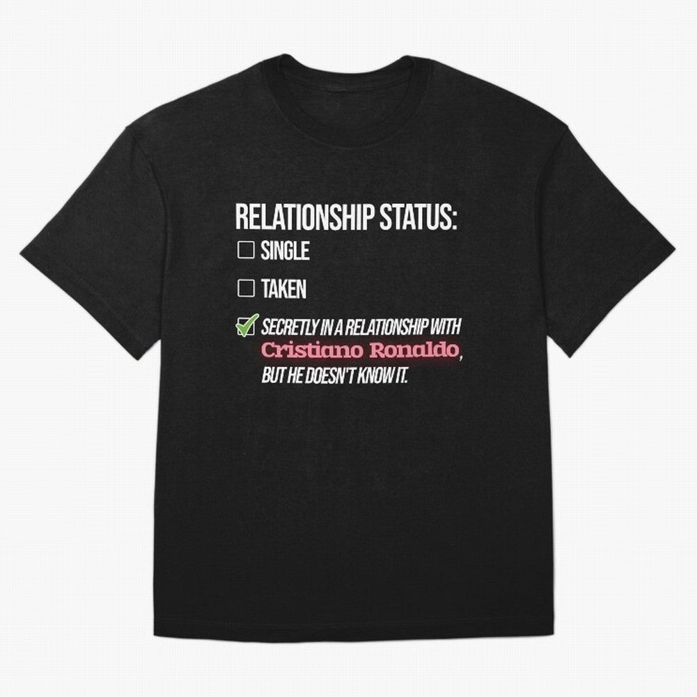 Relationship with Cristiano Ronaldo Oversized T-Shirt Cheer for FIFA World Cup 2026 for Fans of Neymar and Netherlands, Bringing Football Passion, Legendary Performances, Festival Vibes and Supporter Community; Great for Watch Parties, Sports Bars,