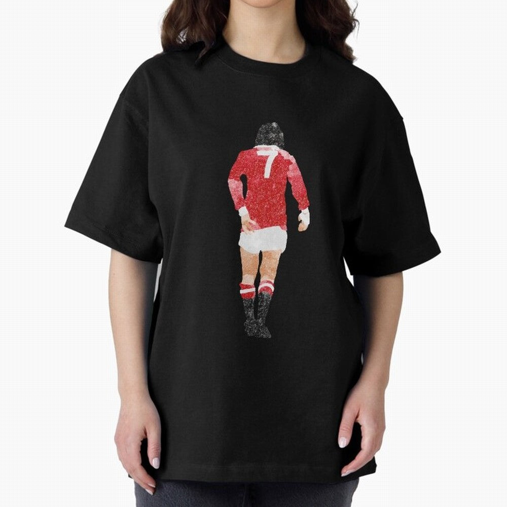 George Best watercolour Manchester United Football Northern Ireland Legend number 7 Man United Red D Oversized T-Shirt Represent Football Lovers during FIFA World Cup 2026 Built around Messi, Germany Energy, Tournament Hype, Historic Matchups,