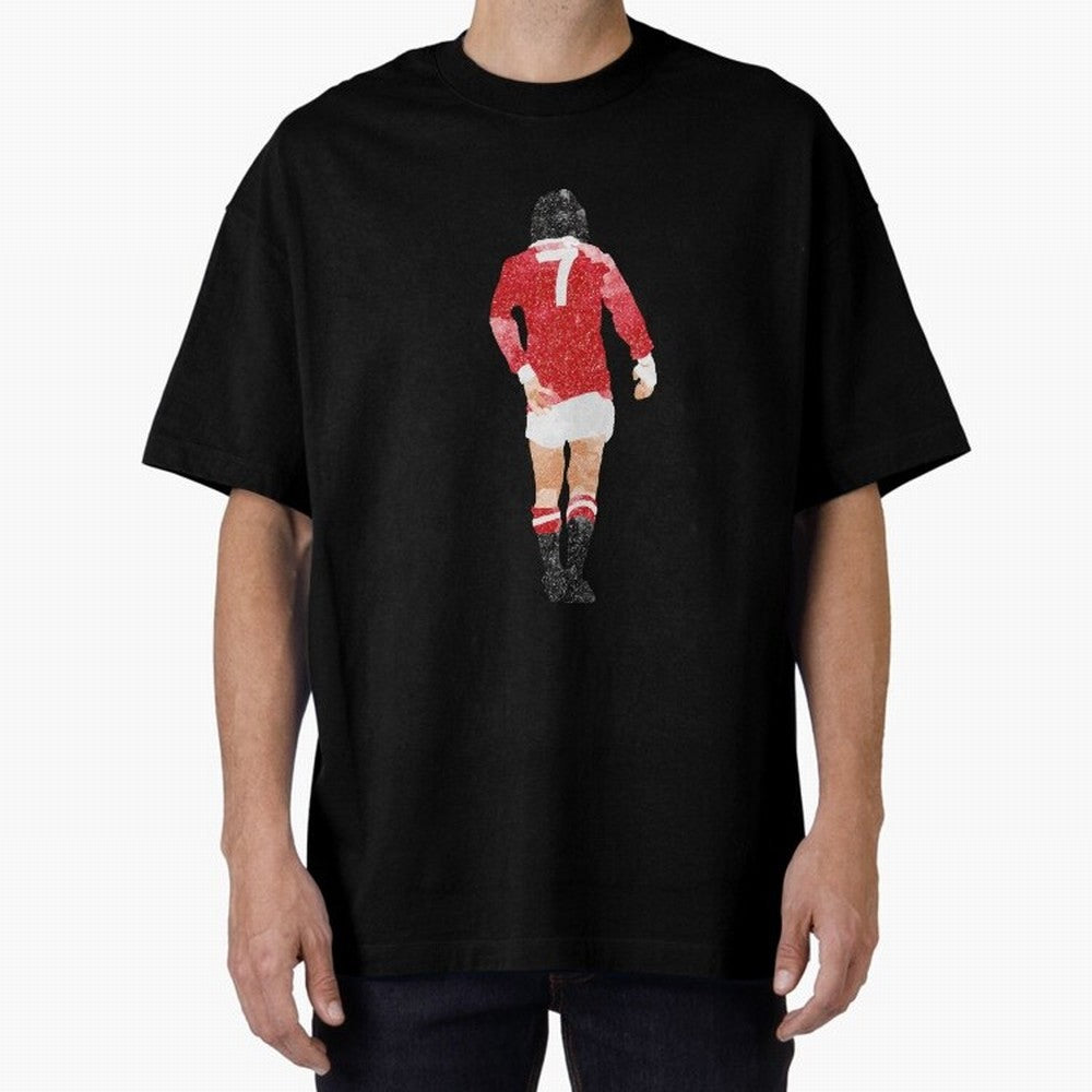George Best watercolour Manchester United Football Northern Ireland Legend number 7 Man United Red D Oversized T-Shirt Represent Football Lovers during FIFA World Cup 2026 Built around Messi, Germany Energy, Tournament Hype, Historic Matchups,