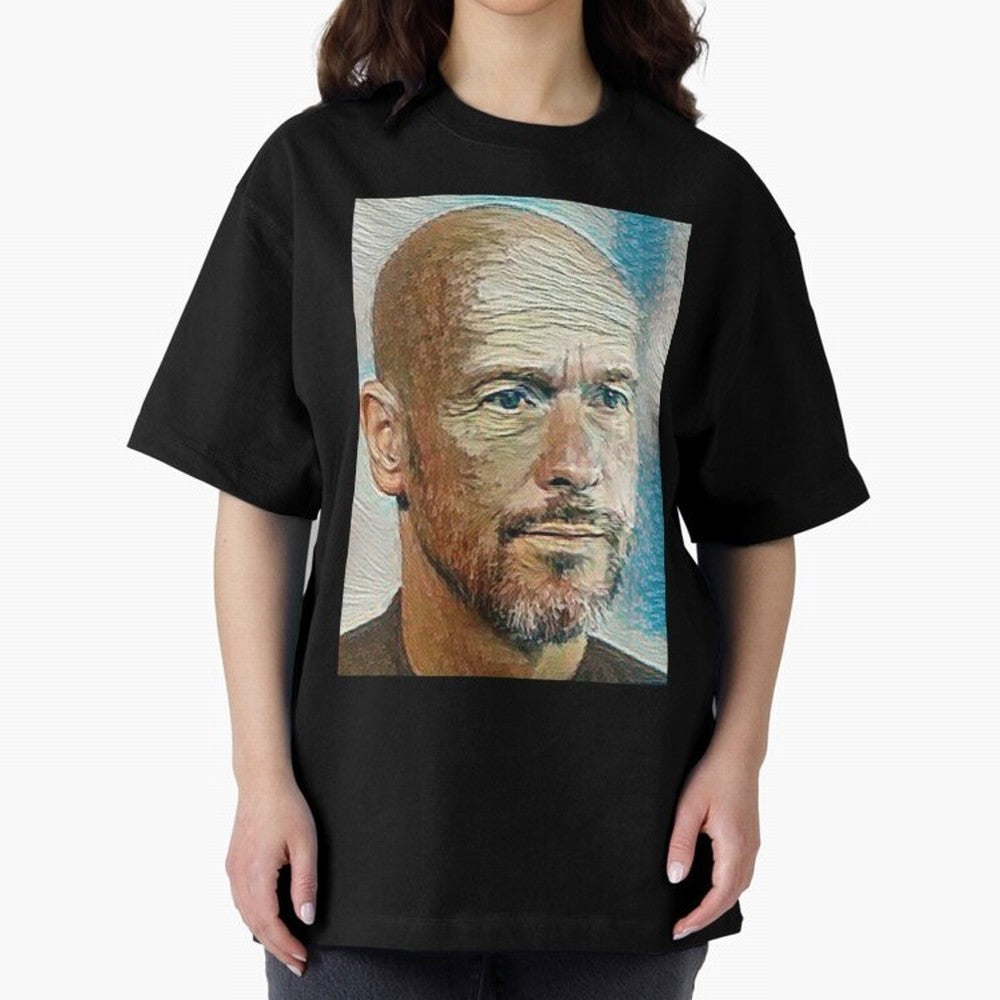 Erik Ten Hag Oversized T-Shirt Celebrate National Team Dreams in FIFA World Cup 2026 Spirit, with Netherlands, Neymar, Haaland and Cristiano Ronaldo, Classic Soccer Heritage, Championship Pressure, Fan Loyalty and International Pride; Made for