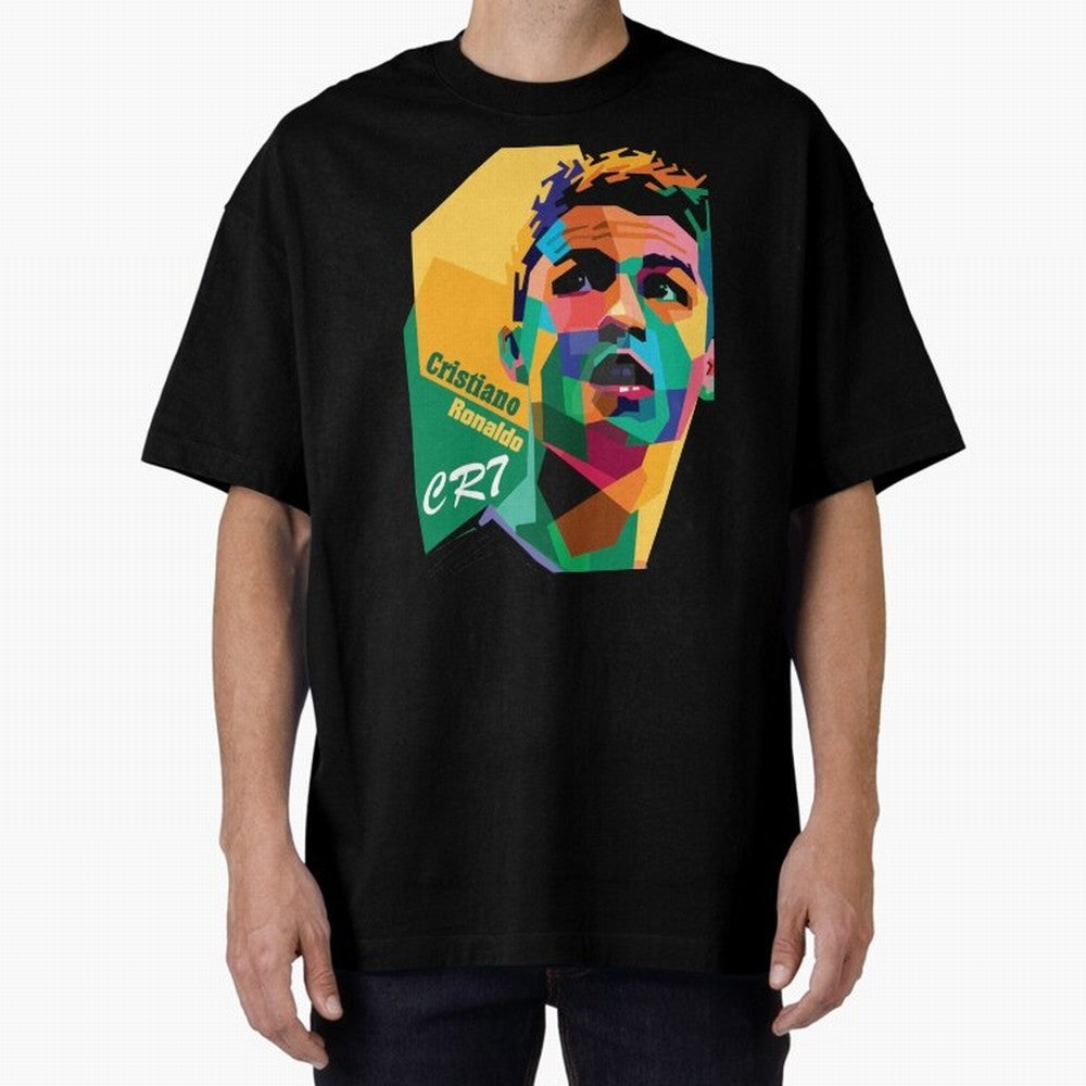 cristiano ronaldo Oversized T-Shirt Bring Stadium Energy to Global Football Passion for FIFA World Cup 2026, Capturing Messi and Cristiano Ronaldo, Portugal, Spain and Germany, Sports Nostalgia, International Competition, Famous Players and