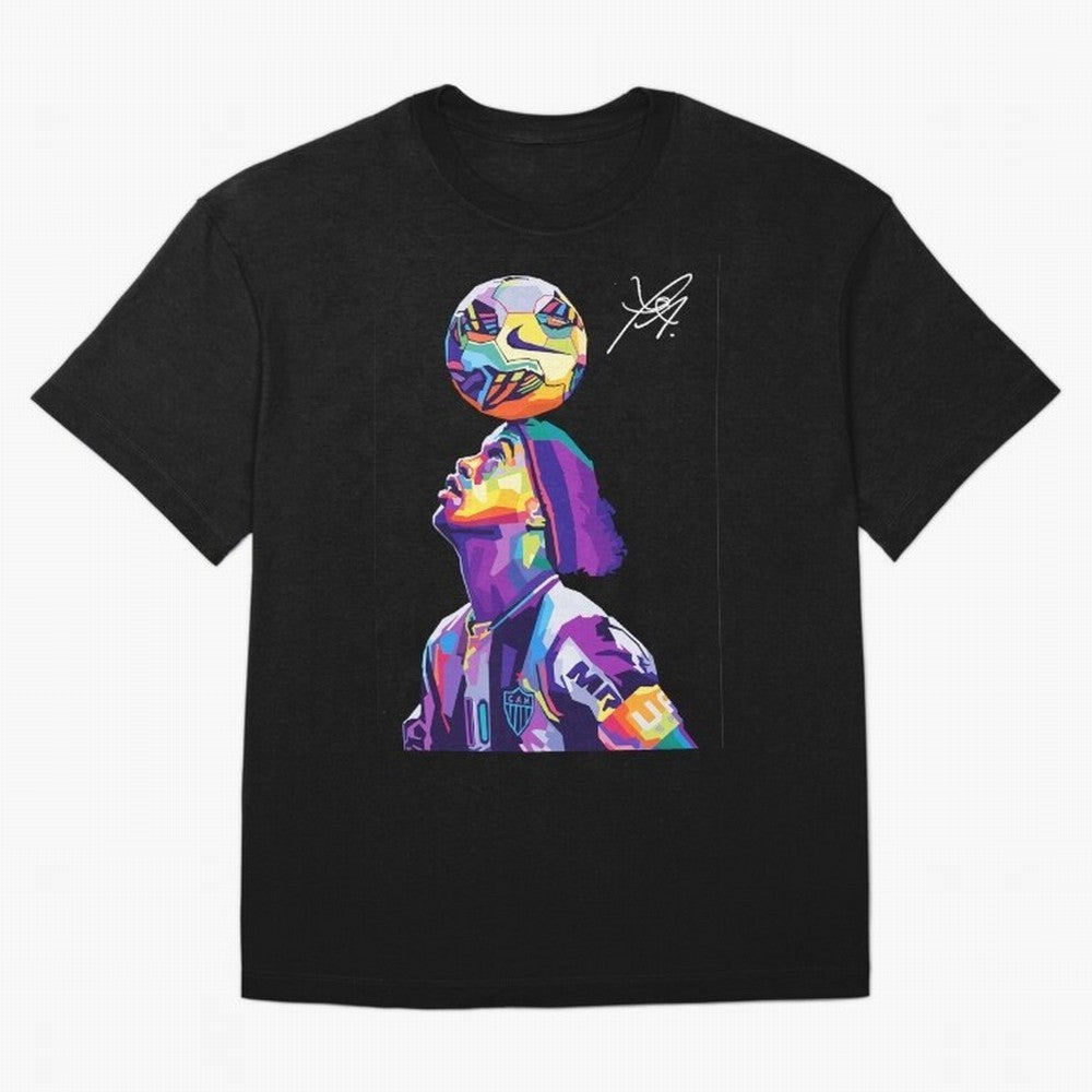 Ronaldinho Wpap Pop Art Oversized T-Shirt Keep Football History Alive during FIFA World Cup 2026 Group Stage Spirit, Featuring England, France and Netherlands, Messi, CR7 and Mbappe, Champion Mindset, Group Stage Buzz, Knockout Tension and