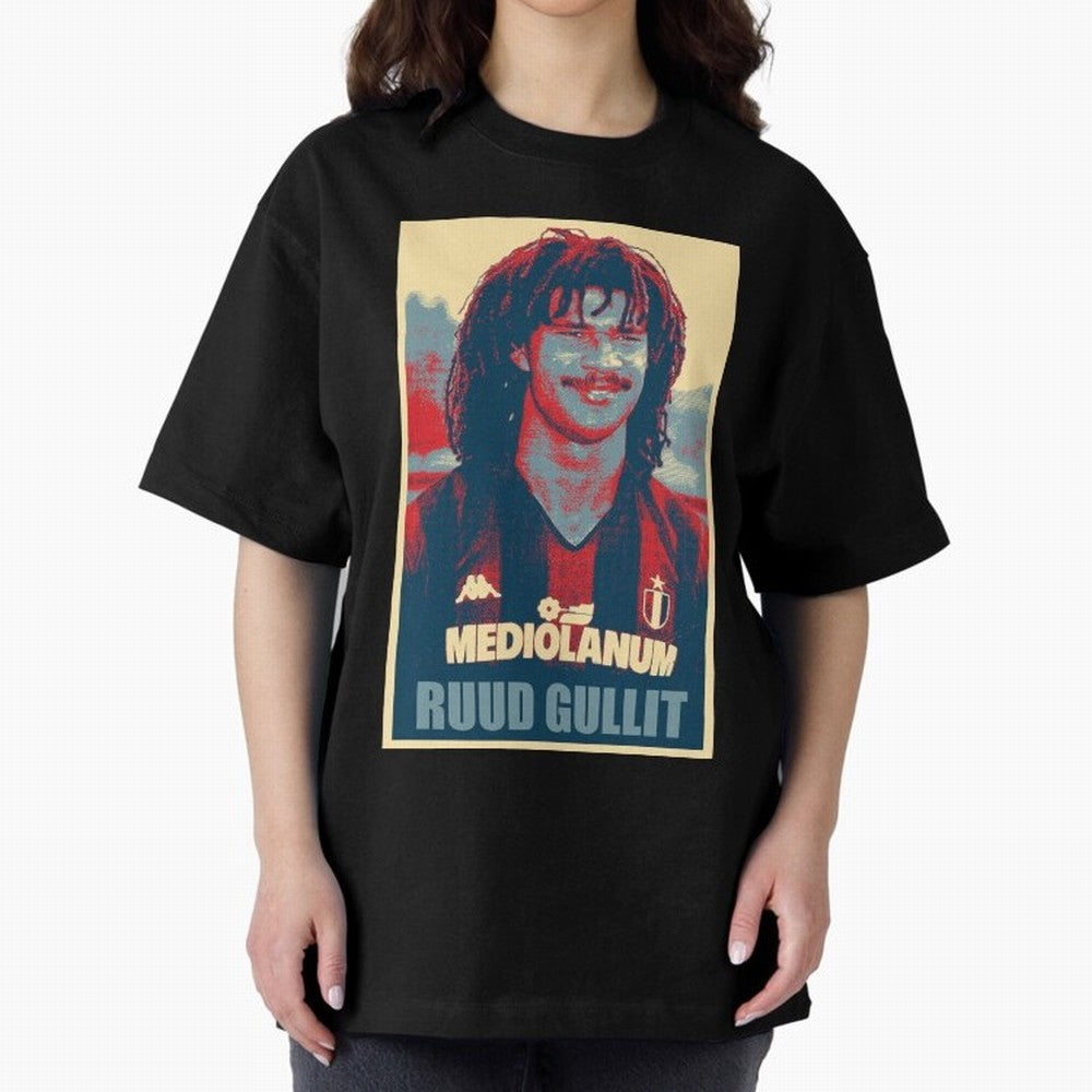 Ruud Gullit Oversized T-Shirt Bring World Football Passion into FIFA World Cup 2026 Group Stage Spirit, Capturing Argentina, France and Brazil, Cristiano Ronaldo, Stadium Memories, Football Loyalty, International Chants and Championship Tradition;