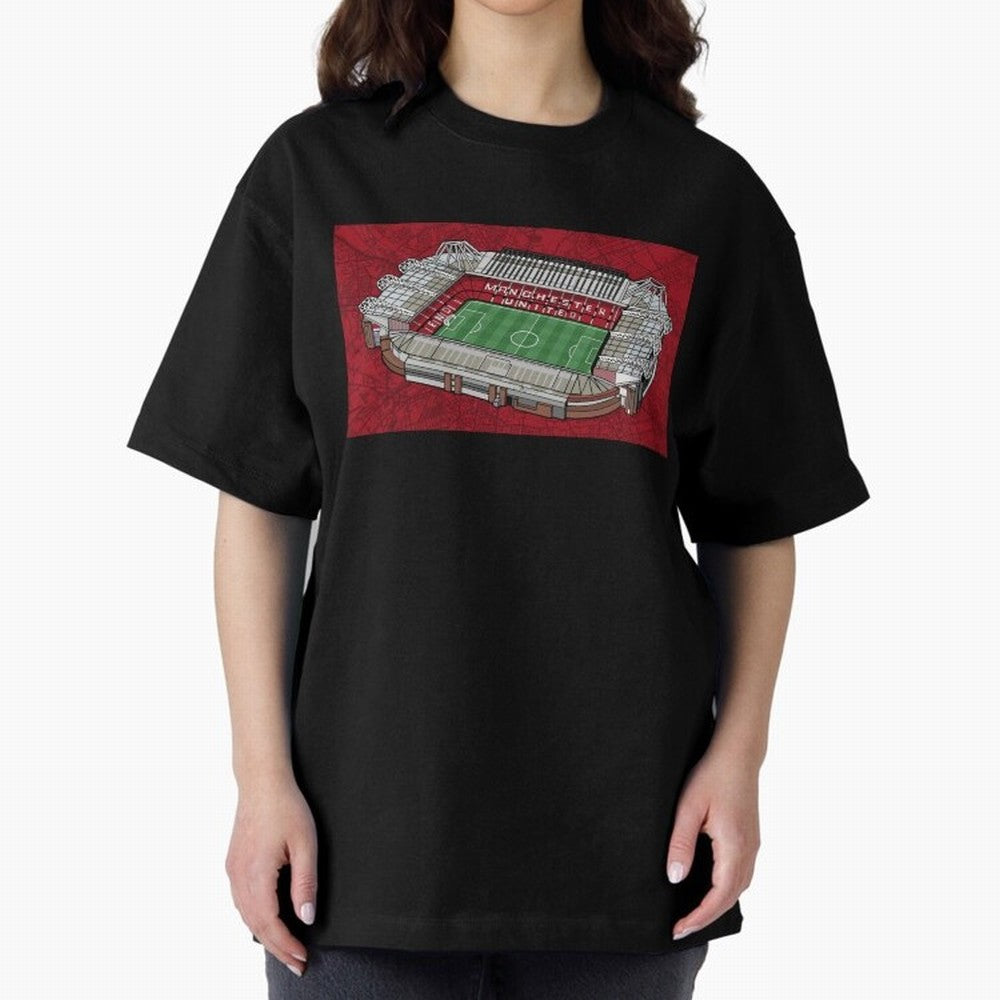 Old Trafford Manchester United Oversized T-Shirt Stand Out with Spirit from FIFA World Cup 2026 Group Stage with Neymar, England and Germany Energy, Retro Football Energy, Iconic Rivalries, Trophy Chase Drama and Stadium Atmosphere; Built for