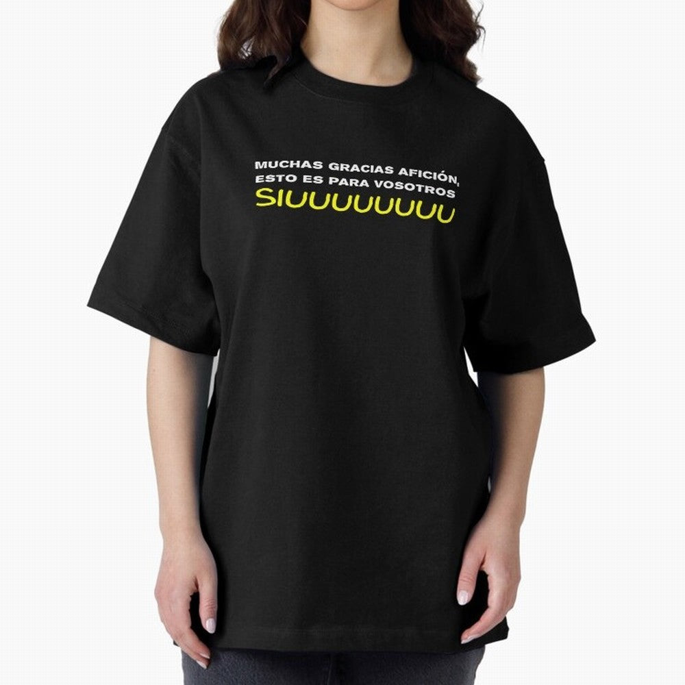 Muchas gracias afici¨®n, esto es para vosotros Siuuu Oversized T-Shirt Make Your Look Match Match Day Hype around FIFA World Cup 2026 USA Canada Mexico, Neymar, England, Football Festival Excitement, Trophy Ambitions, Country Rivalries and Star