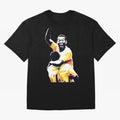 Pele Pop Art Oversized T-Shirt Join the Global Buzz around FIFA World Cup 2026 USA Canada Mexico for Fans of Cristiano Ronaldo, Haaland and CR7 and Germany, Bringing Football Festival Excitement, Trophy Ambitions, Country Rivalries and Star Player