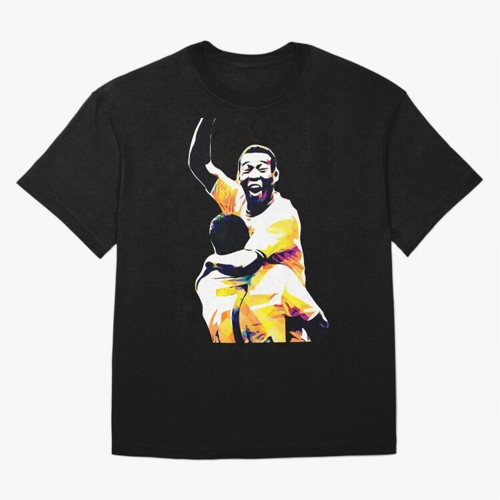 Pele Pop Art Oversized T-Shirt Join the Global Buzz around FIFA World Cup 2026 USA Canada Mexico for Fans of Cristiano Ronaldo, Haaland and CR7 and Germany, Bringing Football Festival Excitement, Trophy Ambitions, Country Rivalries and Star Player