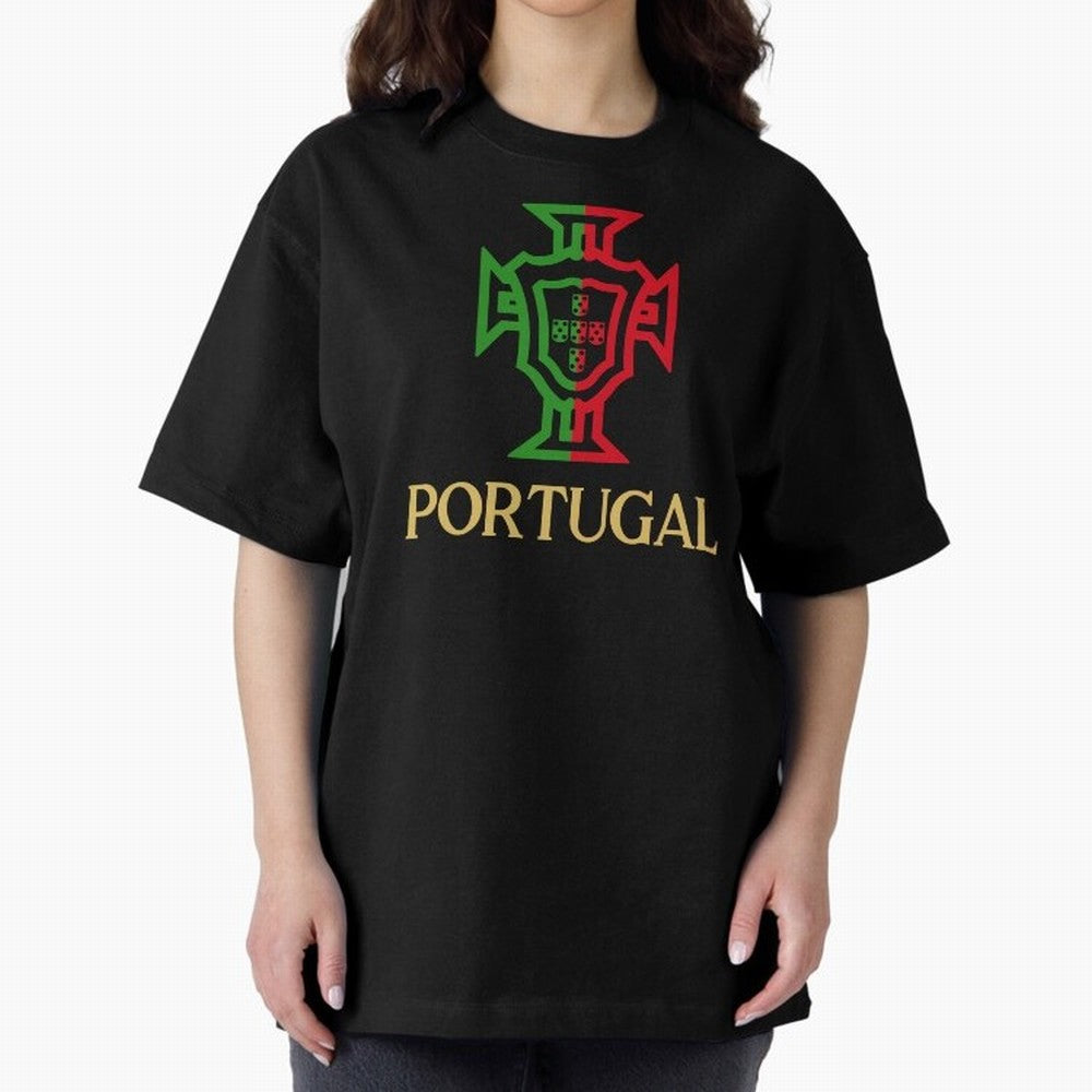 Portugal Tuga Gold Oversized T-Shirt Bring Bold Fan Energy to FIFA World Cup 2026 Spirit, Built around England, France and Netherlands, Neymar, Soccer Culture, Superstar Moments, National Team Dreams and Competitive Fire; Great for Supporters Who