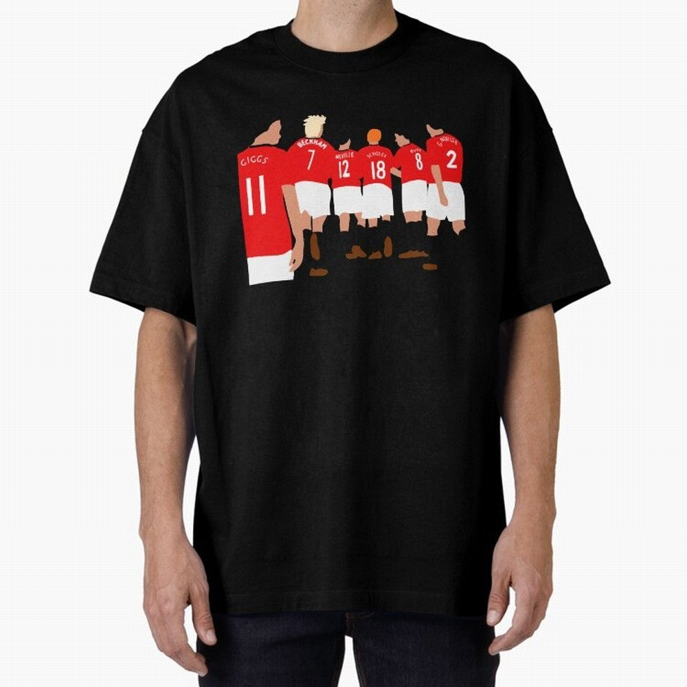 Class of 92 - Manchester United Legends Oversized T-Shirt Bring Bold Fan Energy to FIFA World Cup 2026 USA Canada Mexico for Fans of Cristiano Ronaldo and Spain, Bringing Retro Football Energy, Iconic Rivalries, Trophy Chase Drama and Stadium