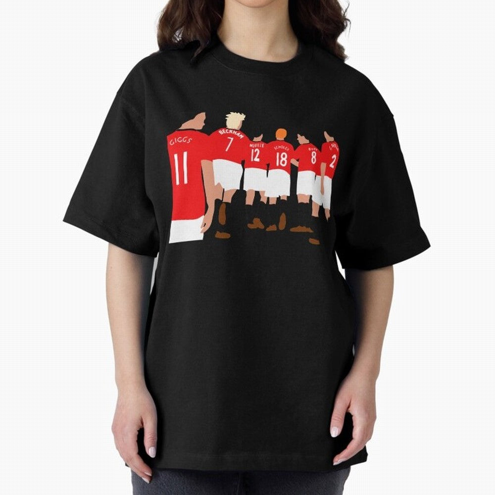 Class of 92 - Manchester United Legends Oversized T-Shirt Bring Bold Fan Energy to FIFA World Cup 2026 USA Canada Mexico for Fans of Cristiano Ronaldo and Spain, Bringing Retro Football Energy, Iconic Rivalries, Trophy Chase Drama and Stadium