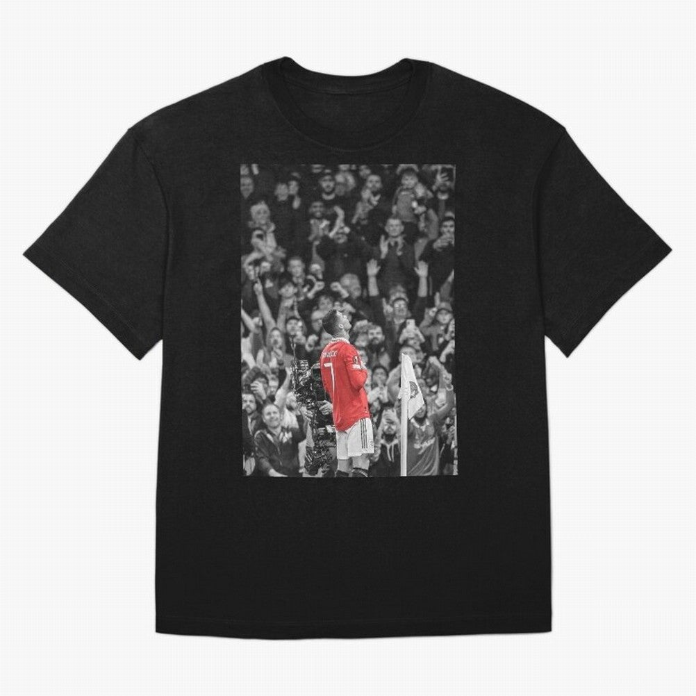 Cristiano Ronaldo Manchester United Oversized T-Shirt Step into Global Football Passion for FIFA World Cup 2026 Group Stage, Built around Mbappe and Neymar, Argentina and Brazil, Goal Celebration Energy, Supporter Heritage, Football Icons and