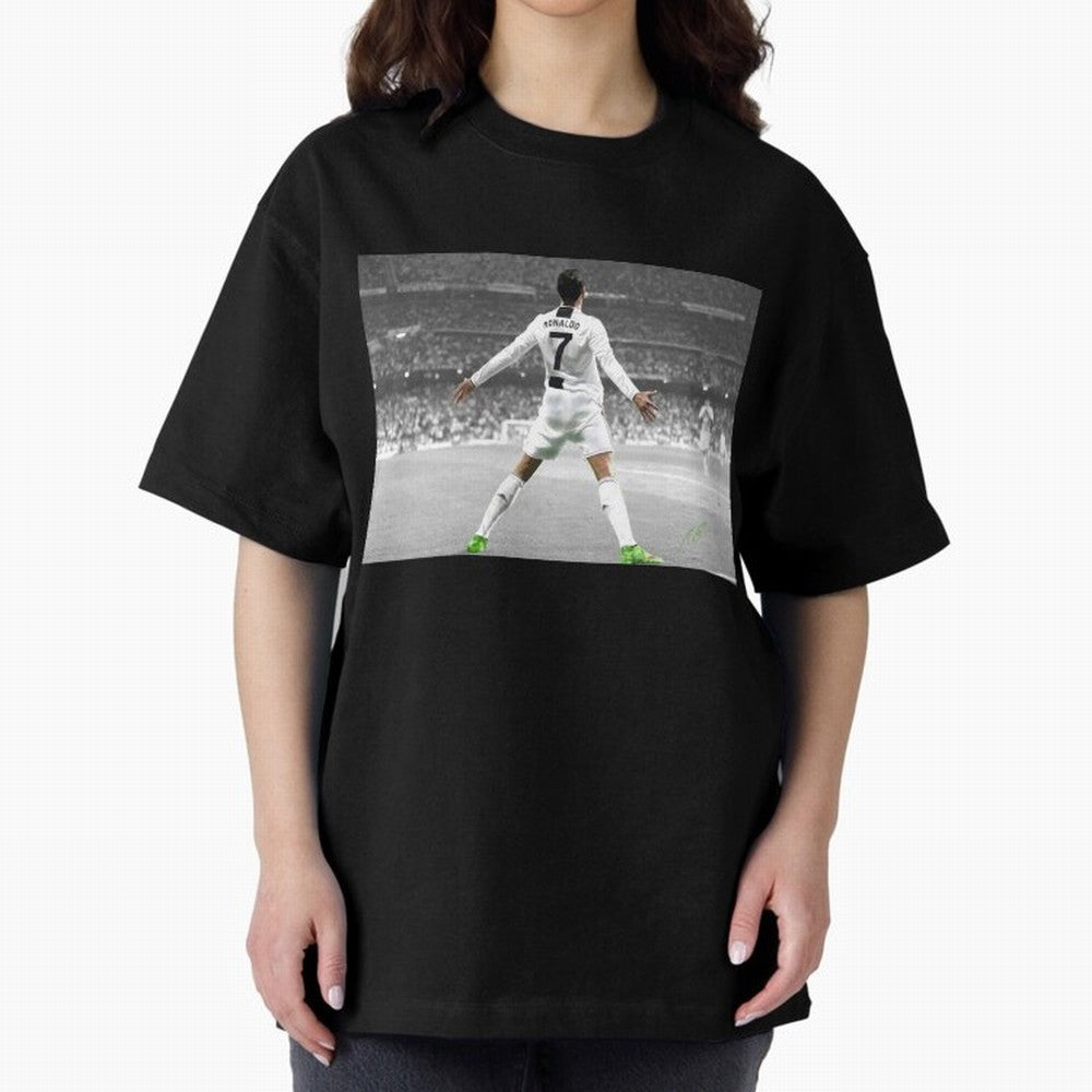 Cristiano Ronaldo Oversized T-Shirt Stand with Match Day Hype around FIFA World Cup 2026 USA Canada Mexico, Neymar, Haaland and Cristiano Ronaldo, Netherlands, Supporter Pride, Iconic Celebrations, Legendary Names and Global Match Day Energy; Built