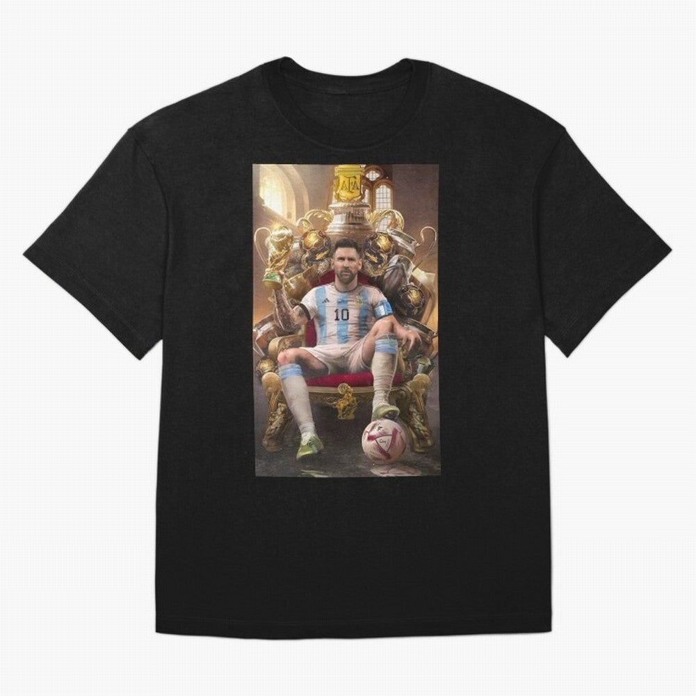 Lionel Messi Oversized T-Shirt Celebrate the Magic of the FIFA World Cup 2026 USA Canada Mexico Journey through Mbappe and Neymar Highlights, France and Portugal Pride, Football Passion, Legendary Performances, Festival Vibes and Supporter