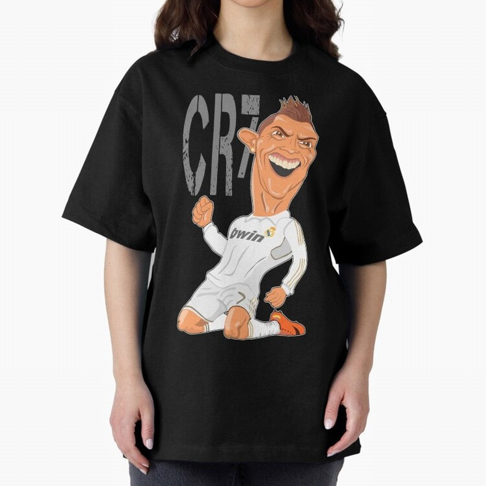 RONALDO Oversized T-Shirt Celebrate Soccer Greatness during Match Day Hype around FIFA World Cup 2026 USA Canada Mexico, Cristiano Ronaldo, Haaland and CR7, Brazil, Worldwide Fan Energy, Dramatic Goals, Stadium Lights and Championship Celebrations;