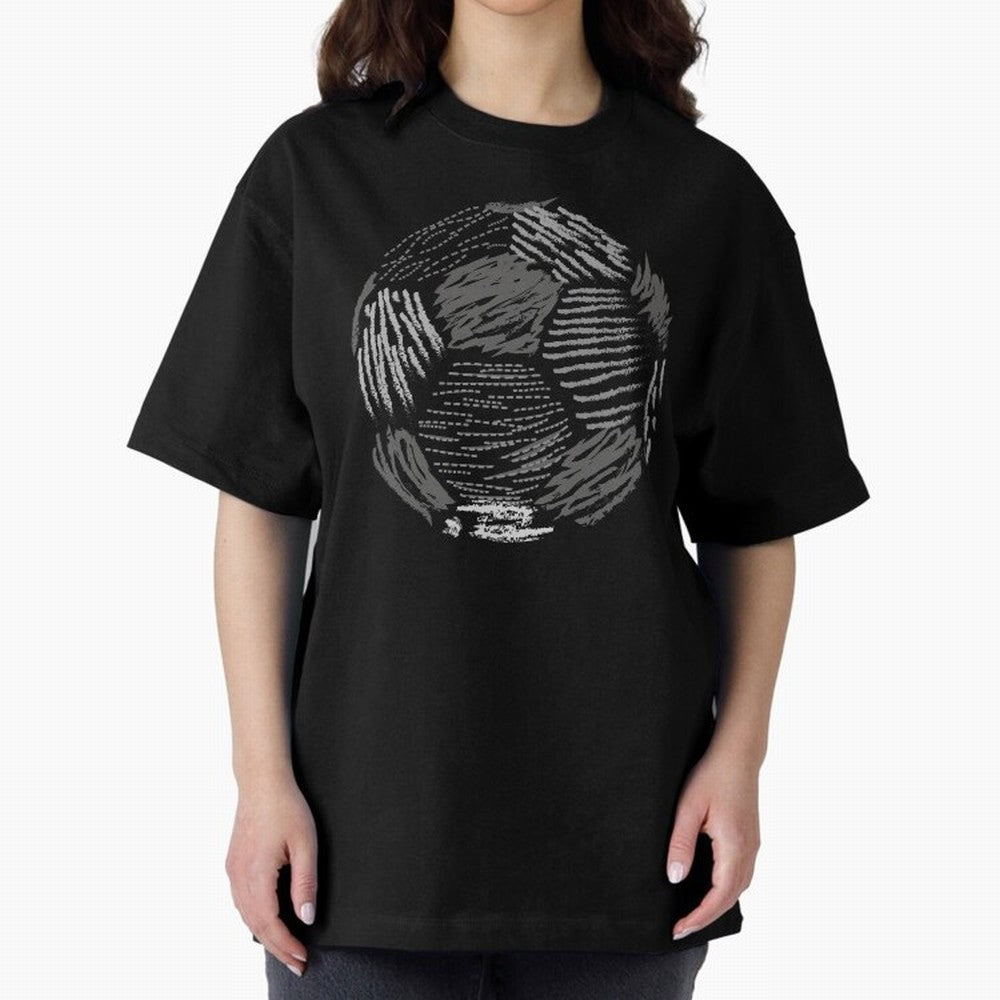 Soccer ball Oversized T-Shirt Celebrate Fan Culture around the FIFA World Cup 2026 Group Stage Journey through Mbappe Highlights, England Pride, Football Festival Excitement, Trophy Ambitions, Country Rivalries and Star Player Buzz; Built for