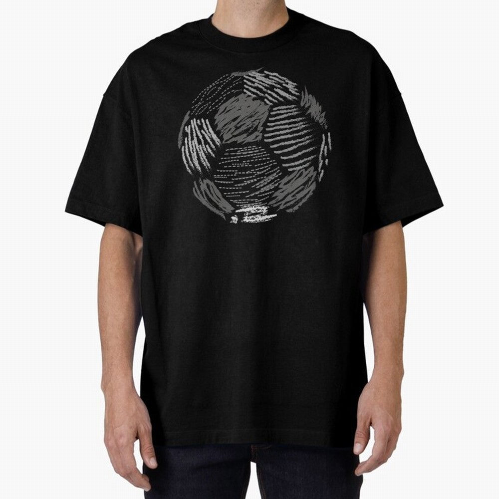 Soccer ball Oversized T-Shirt Celebrate Fan Culture around the FIFA World Cup 2026 Group Stage Journey through Mbappe Highlights, England Pride, Football Festival Excitement, Trophy Ambitions, Country Rivalries and Star Player Buzz; Built for