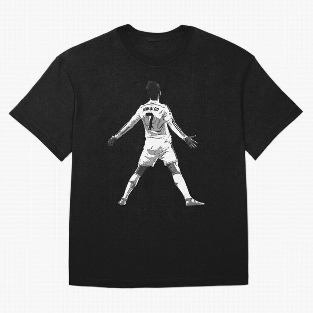 CR7 Cristiano Ronaldo Artwork - Pop Art Style Oversized T-Shirt Bring Match Day Fire to FIFA World Cup 2026 for Fans of Haaland and France and Portugal, Bringing Tournament Hype, Historic Matchups, Family Viewing Parties and Global Sports Pride;