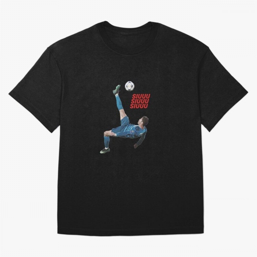SIUUU #33 Oversized T-Shirt Honor Football Greatness during FIFA World Cup 2026 USA Canada Mexico for Fans of Haaland and France, Bringing Retro Football Energy, Iconic Rivalries, Trophy Chase Drama and Stadium Atmosphere; Ideal for Passionate Fans