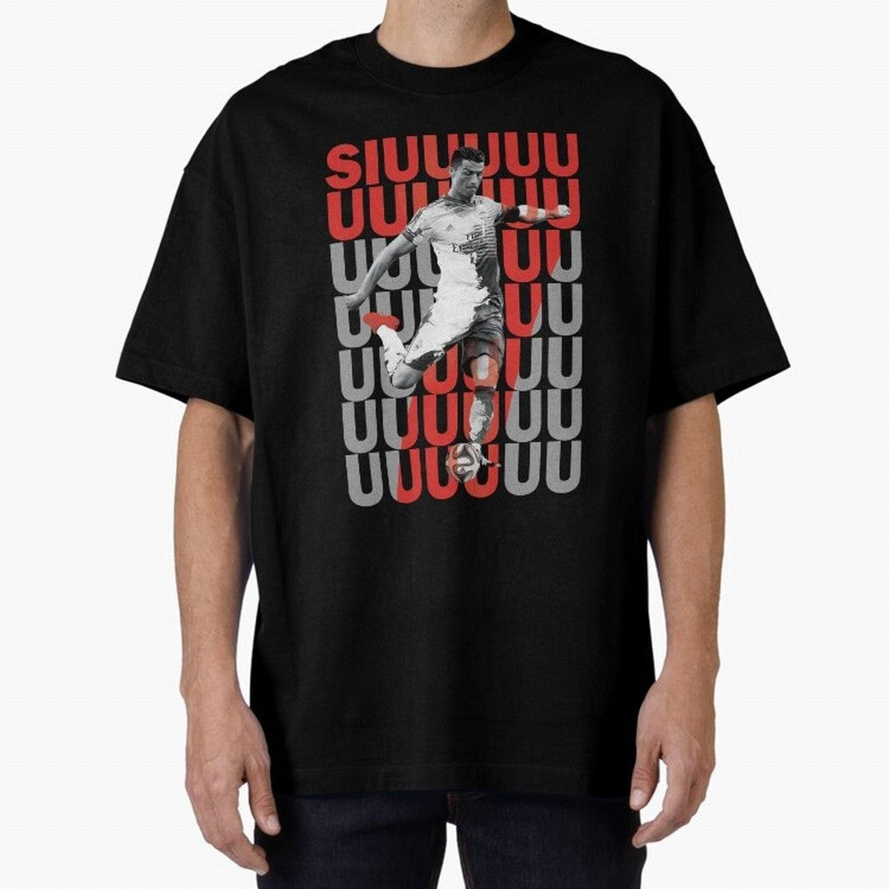 Siuuuuuu Cristiano Ronaldo Oversized T-Shirt Celebrate Global Passion for the FIFA World Cup 2026 Journey through Messi, CR7 and Mbappe Highlights, England, France and Netherlands Pride, Global Supporter Spirit, Legendary Goals, National Colors and
