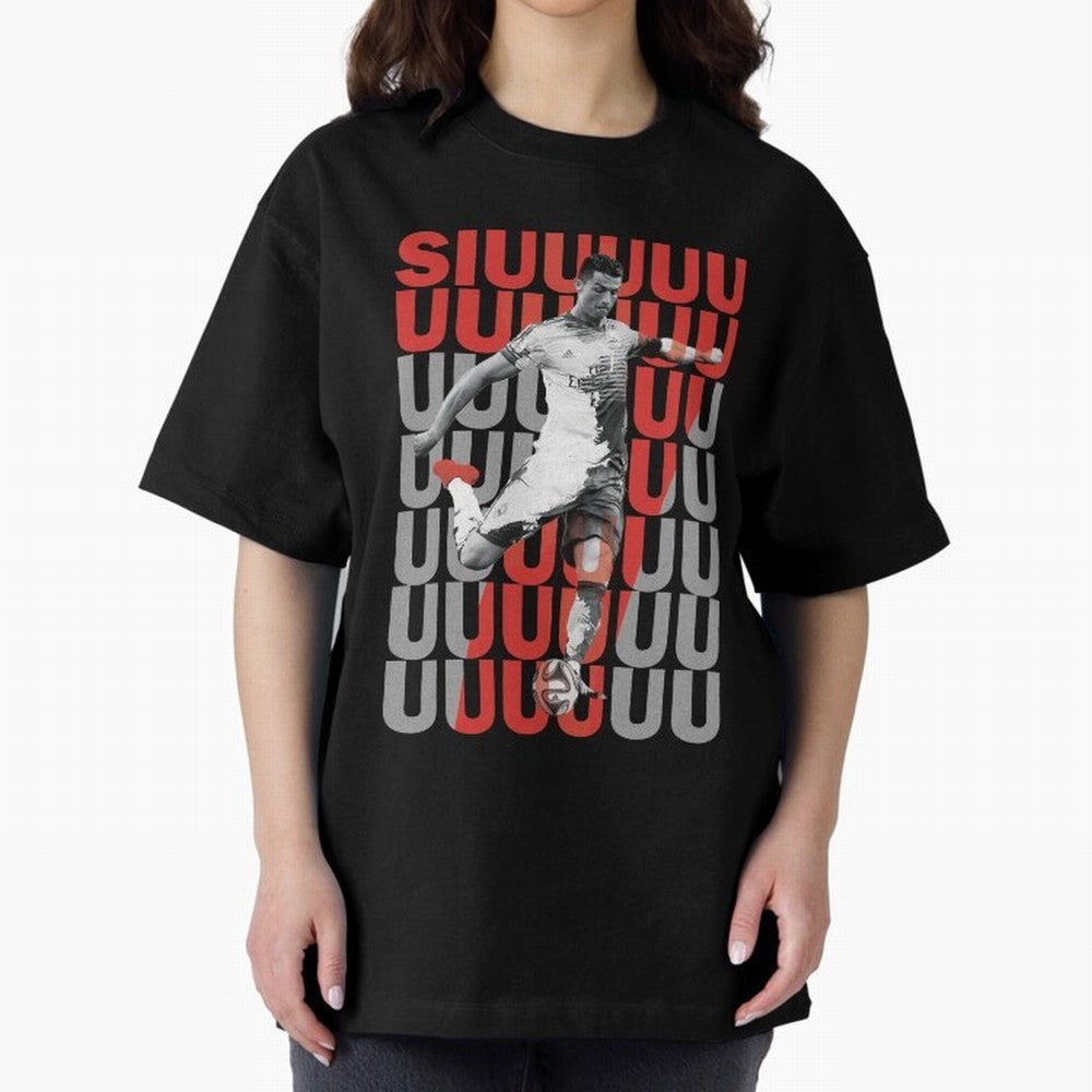 Siuuuuuu Cristiano Ronaldo Oversized T-Shirt Celebrate Global Passion for the FIFA World Cup 2026 Journey through Messi, CR7 and Mbappe Highlights, England, France and Netherlands Pride, Global Supporter Spirit, Legendary Goals, National Colors and