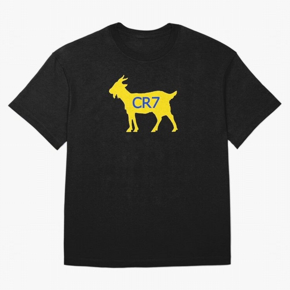 CR7 GOAT Yellow Al Nassr Oversized T-Shirt Turn Up for the FIFA World Cup 2026 Group Stage Journey through Messi and Cristiano Ronaldo Highlights, Netherlands Pride, Game Day Rituals, Football Legends, Country Pride and the Road to the Final; Made