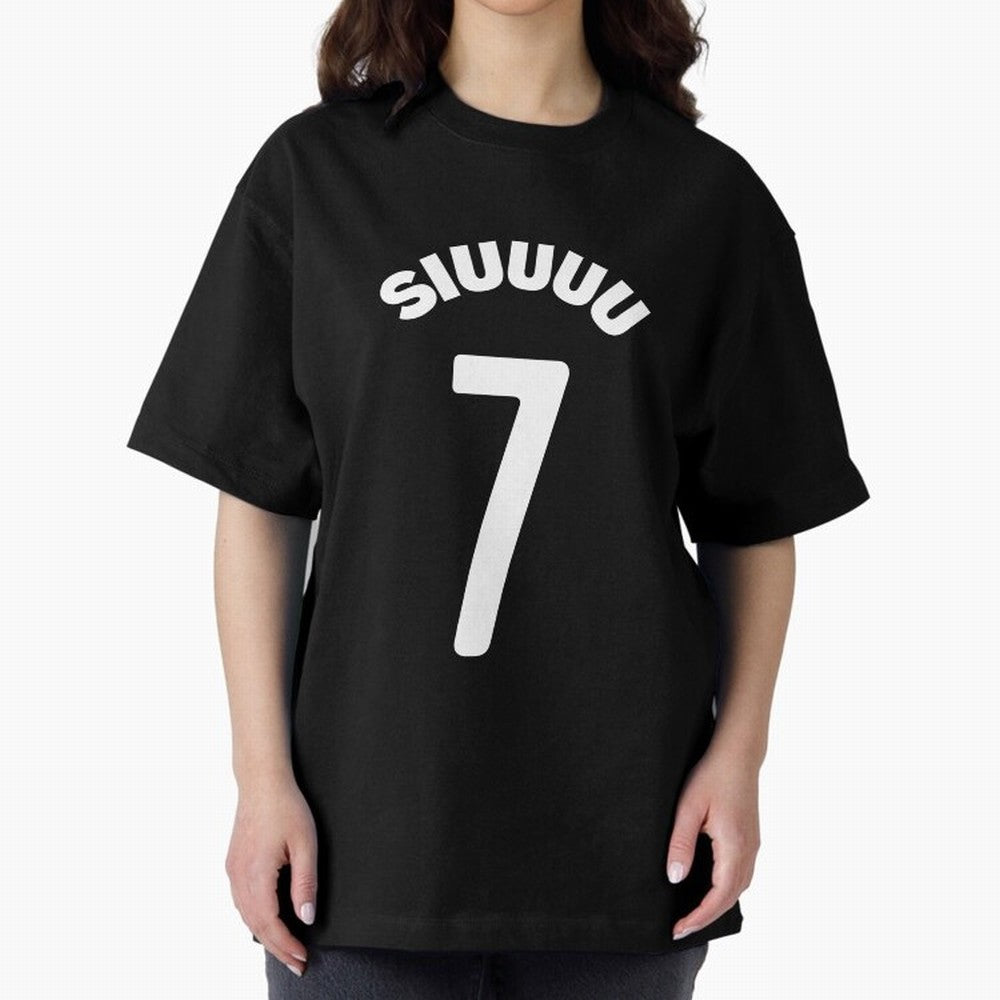 SIUUU Oversized T-Shirt Bring Bold Fan Energy to FIFA World Cup 2026 Capturing CR7, Netherlands Energy, Football History, Final Match Energy, Crowd Noise and Once in a Lifetime Moments; Ideal for Passionate Fans Who Love Underdog Stories, Superstar