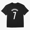 SIUUU Oversized T-Shirt Bring Bold Fan Energy to FIFA World Cup 2026 Capturing CR7, Netherlands Energy, Football History, Final Match Energy, Crowd Noise and Once in a Lifetime Moments; Ideal for Passionate Fans Who Love Underdog Stories, Superstar