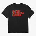 Cristiano Ronaldo - All I Want For Christmas Is Siuuuuuu Oversized T-Shirt Celebrate the Road through FIFA World Cup 2026 Spirit, Centered on England and Germany, Mbappe and Neymar, Football Festival Excitement, Trophy Ambitions, Country Rivalries