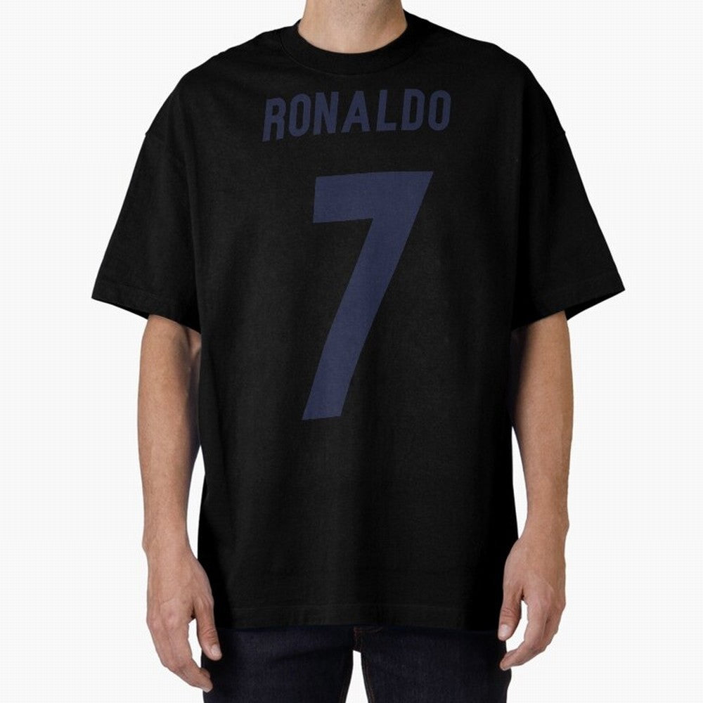 Cristiano Ronaldo 7 Oversized T-Shirt Show Passion for the Stars of FIFA World Cup 2026 USA Canada Mexico for Fans of CR7 and Messi and England, Bringing Football Passion, Legendary Performances, Festival Vibes and Supporter Community; Ideal for