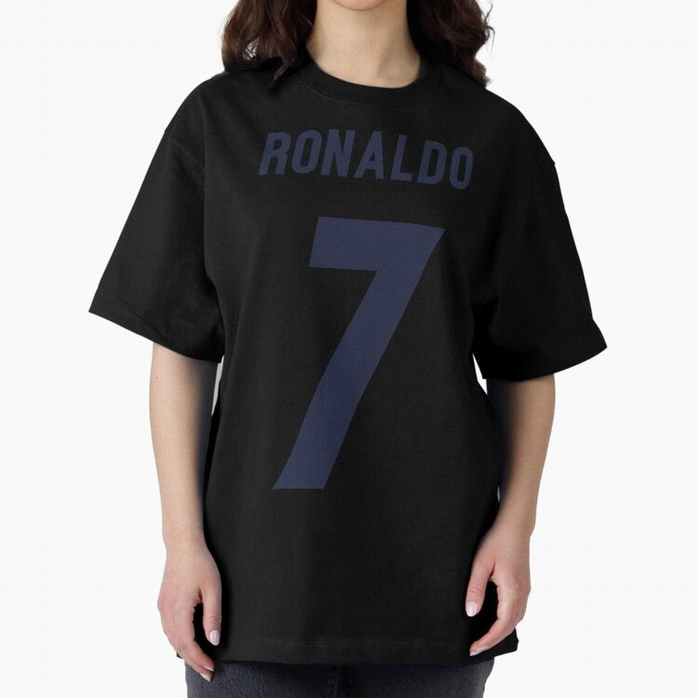 Cristiano Ronaldo 7 Oversized T-Shirt Show Passion for the Stars of FIFA World Cup 2026 USA Canada Mexico for Fans of CR7 and Messi and England, Bringing Football Passion, Legendary Performances, Festival Vibes and Supporter Community; Ideal for