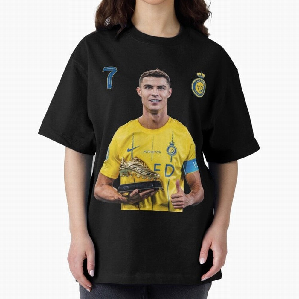 Cr7 cristiano ronaldo red black yellow blue milano real madid ronaldo cr ronaldo cristiano Portugal 7 9 united alnassr al nassr nassr al nassar hilal Oversized T-Shirt Bring Legendary Rivalry Energy to Match Day Hype around FIFA World Cup 2026 USA