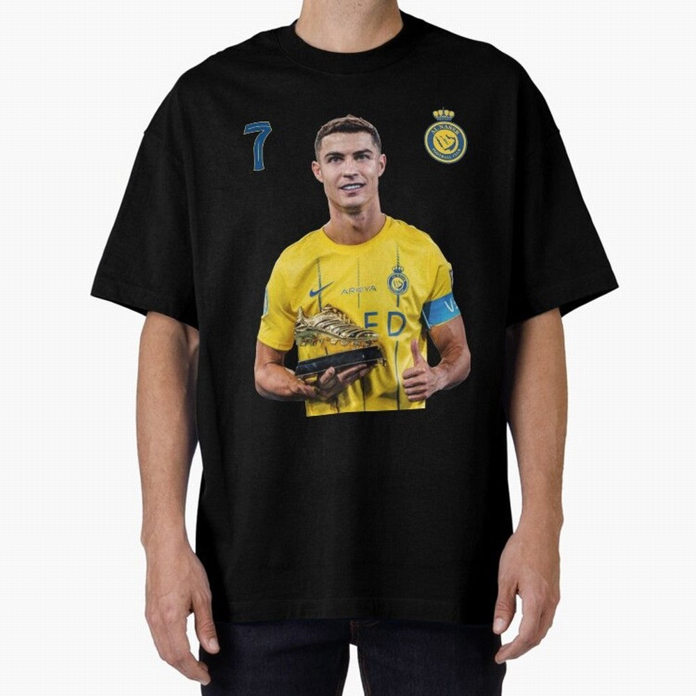 Cr7 cristiano ronaldo red black yellow blue milano real madid ronaldo cr ronaldo cristiano Portugal 7 9 united alnassr al nassr nassr al nassar hilal Oversized T-Shirt Bring Legendary Rivalry Energy to Match Day Hype around FIFA World Cup 2026 USA