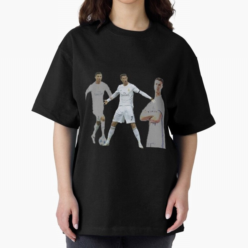 RONALDO Oversized T-Shirt Join Supporters Worldwide for FIFA World Cup 2026 USA Canada Mexico Connected to Mbappe, England, France and Netherlands Energy, Football History, Final Match Energy, Crowd Noise and Once in a Lifetime Moments; Perfect for