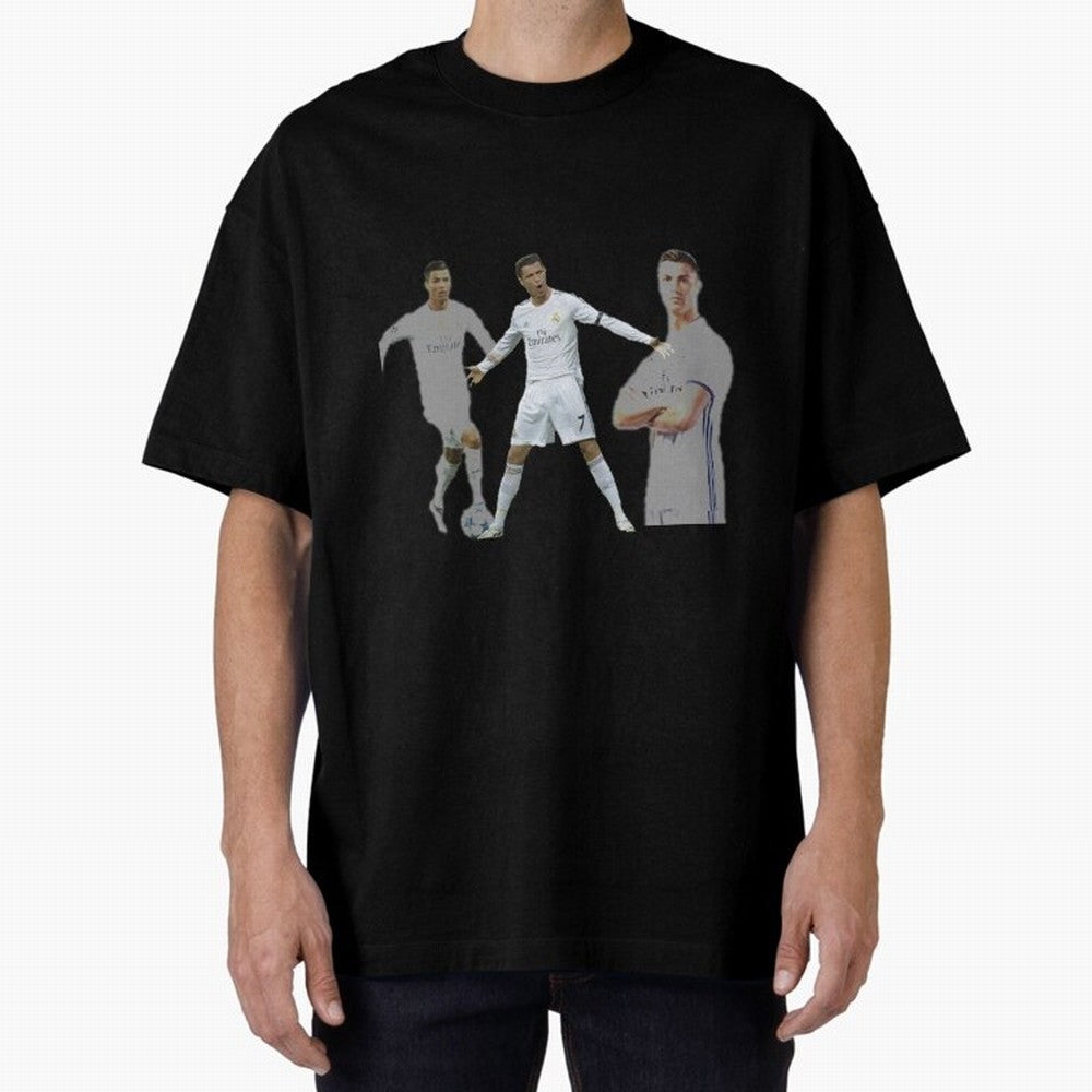 RONALDO Oversized T-Shirt Join Supporters Worldwide for FIFA World Cup 2026 USA Canada Mexico Connected to Mbappe, England, France and Netherlands Energy, Football History, Final Match Energy, Crowd Noise and Once in a Lifetime Moments; Perfect for