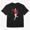 Cristiano Ronaldo Right Here Goal Celebration Oversized T-Shirt Cheer through Every Moment of Match Day Hype around FIFA World Cup 2026, CR7 and Messi, England, France and Netherlands, Champion Mindset, Group Stage Buzz, Knockout Tension and