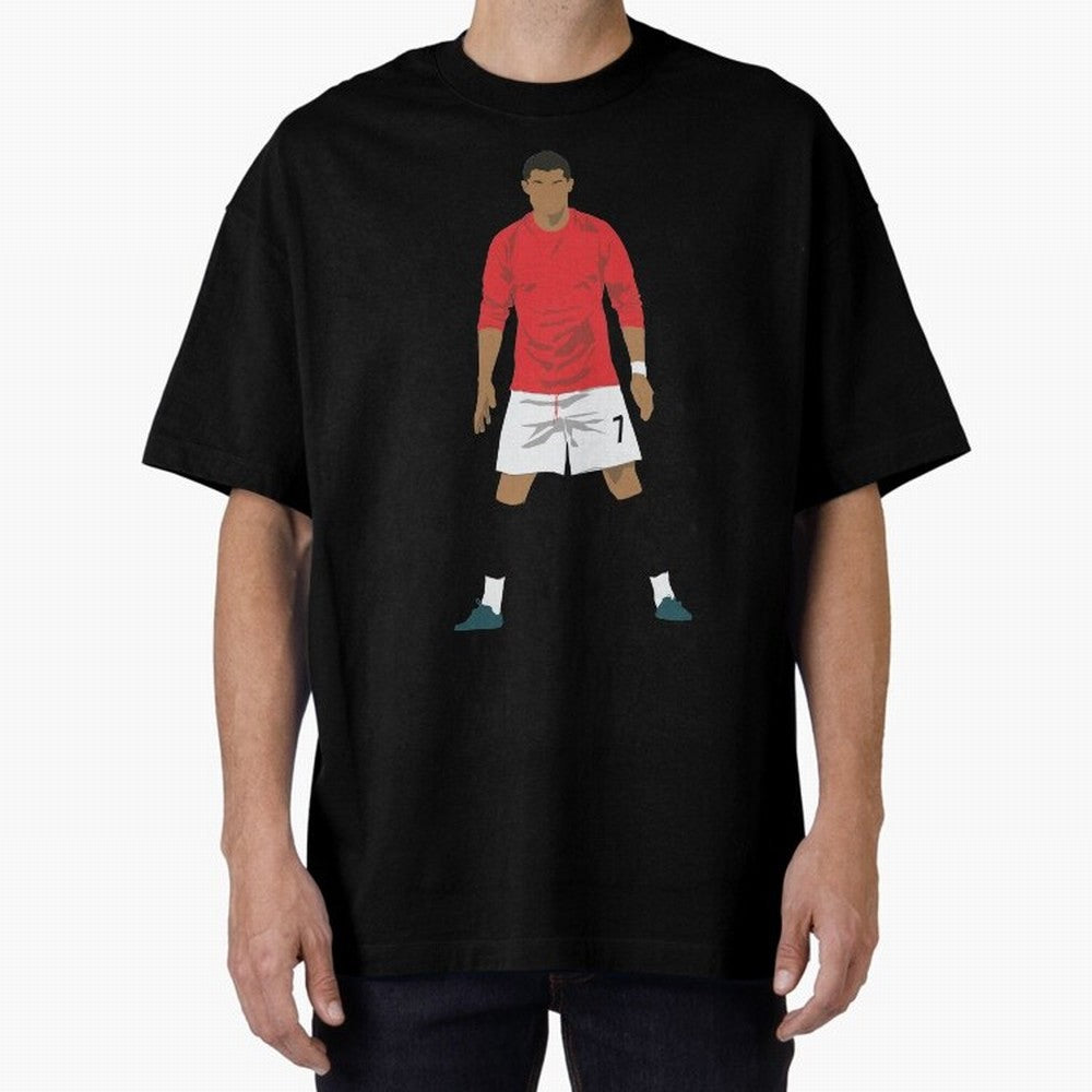 Cristiano Ronaldo MUFC Oversized T-Shirt Experience the Global Stage of FIFA World Cup 2026 for Fans of Mbappe and Neymar and Argentina, France and Brazil, Bringing Football History, Final Match Energy, Crowd Noise and Once in a Lifetime Moments;