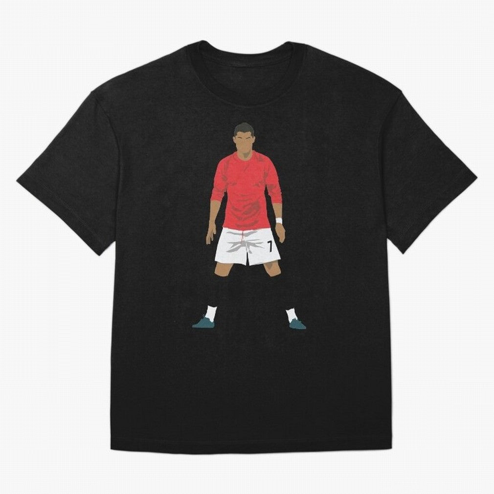 Cristiano Ronaldo MUFC Oversized T-Shirt Experience the Global Stage of FIFA World Cup 2026 for Fans of Mbappe and Neymar and Argentina, France and Brazil, Bringing Football History, Final Match Energy, Crowd Noise and Once in a Lifetime Moments;