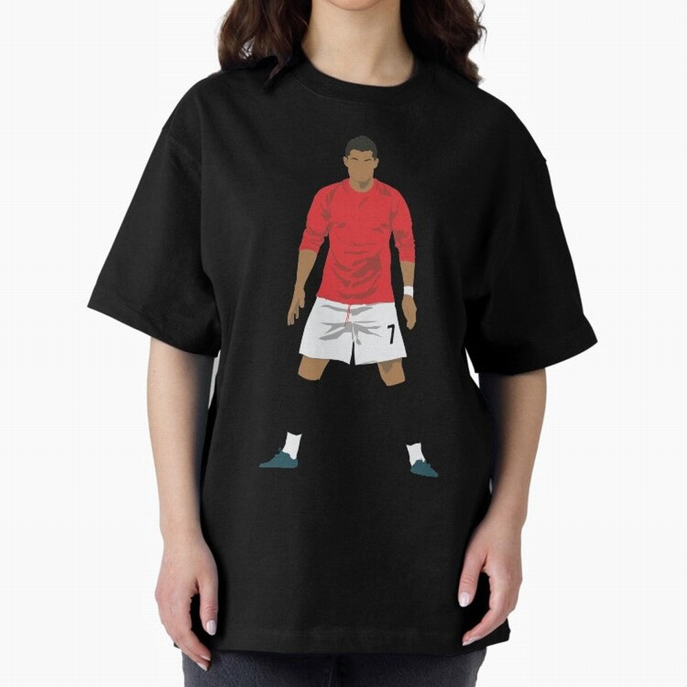 Cristiano Ronaldo MUFC Oversized T-Shirt Experience the Global Stage of FIFA World Cup 2026 for Fans of Mbappe and Neymar and Argentina, France and Brazil, Bringing Football History, Final Match Energy, Crowd Noise and Once in a Lifetime Moments;