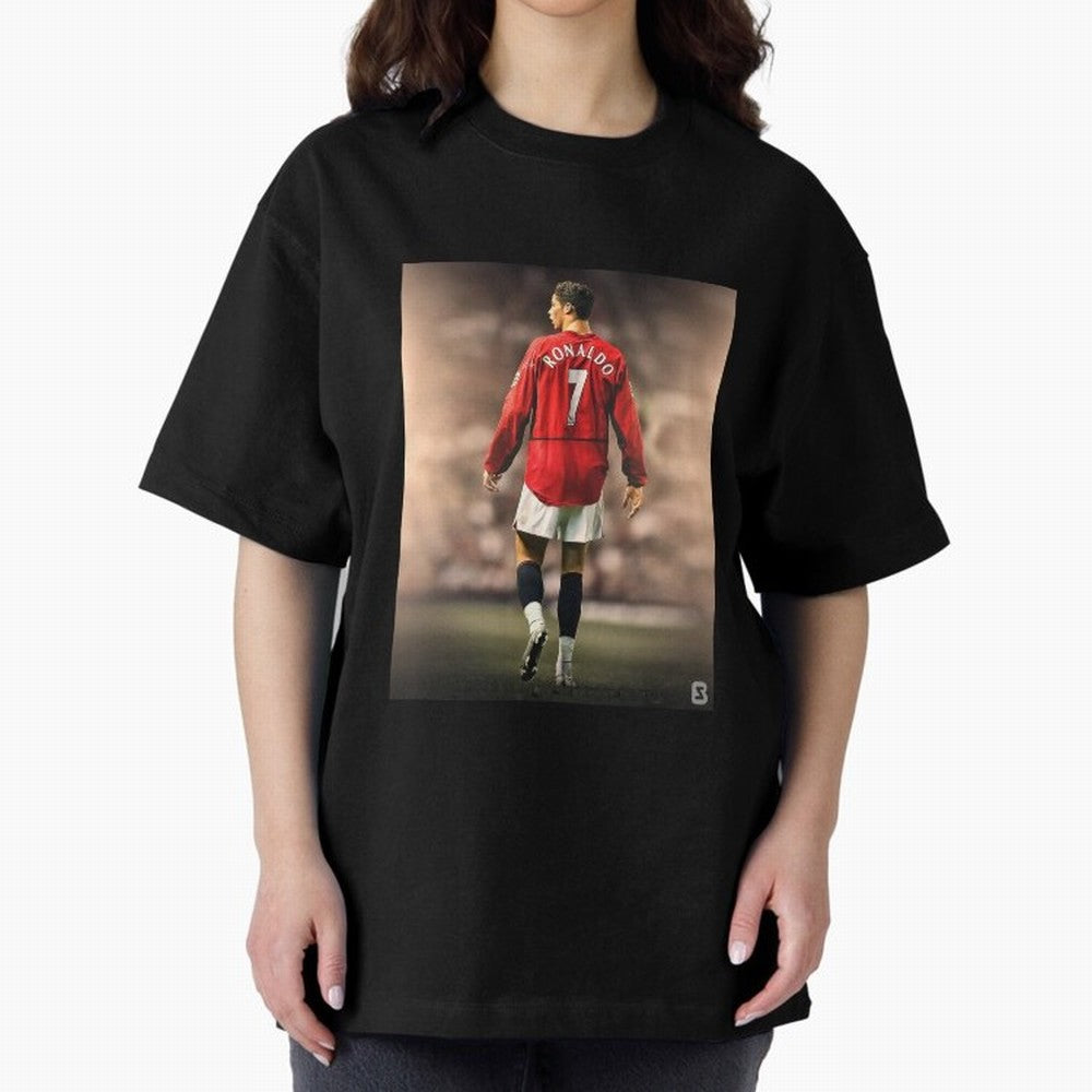 ronaldo Oversized T-Shirt Show Passion for the Stars of Match Day Hype around FIFA World Cup 2026 USA Canada Mexico, Neymar, Haaland and Cristiano Ronaldo, England, France and Netherlands, Goal Celebration Energy, Supporter Heritage, Football Icons