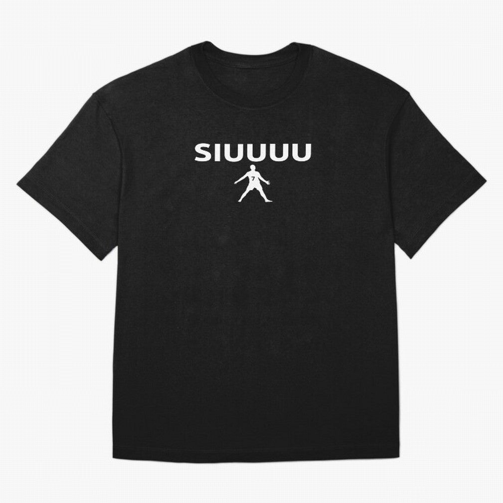 Siuuu Oversized T-Shirt Capture FIFA World Cup 2026 Group Stage Spirit, Centered on England, Messi, CR7 and Mbappe, Vintage Soccer Flavor, Modern Football Stars, National Flags and Final Night Emotion; Ideal for Passionate Fans Who Love Underdog