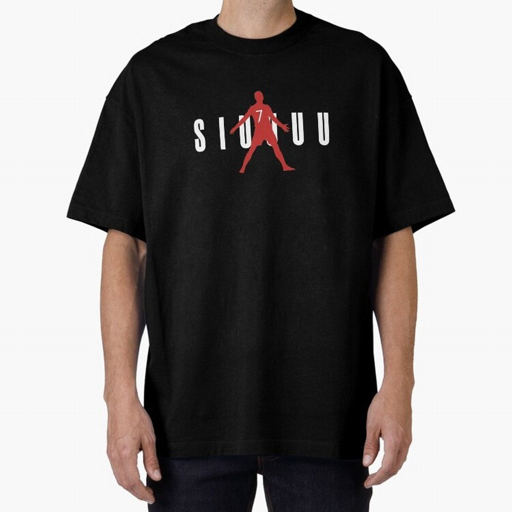 Cristiano Ronaldo Manchester United Siuuuu Oversized T-Shirt Celebrate the Next Chapter of FIFA World Cup 2026 USA Canada Mexico for Fans of Cristiano Ronaldo and England, France and Netherlands, Bringing Champion Mindset, Group Stage Buzz,
