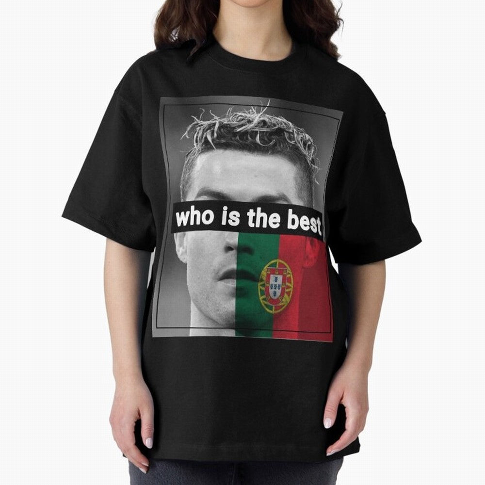 ronaldo Oversized T-Shirt Celebrate the Stars of the FIFA World Cup 2026 Journey through Messi, CR7 and Mbappe Highlights, England Pride, Worldwide Fan Energy, Dramatic Goals, Stadium Lights and Championship Celebrations; Perfect for Supporters Who