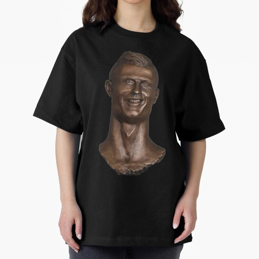 Cristiano Ronaldo Bust Scary Oversized T-Shirt Support Your Favorite Stars during FIFA World Cup 2026 Group Stage Highlighting Cristiano Ronaldo, Haaland and CR7, Brazil Energy, Game Day Rituals, Football Legends, Country Pride and the Road to the