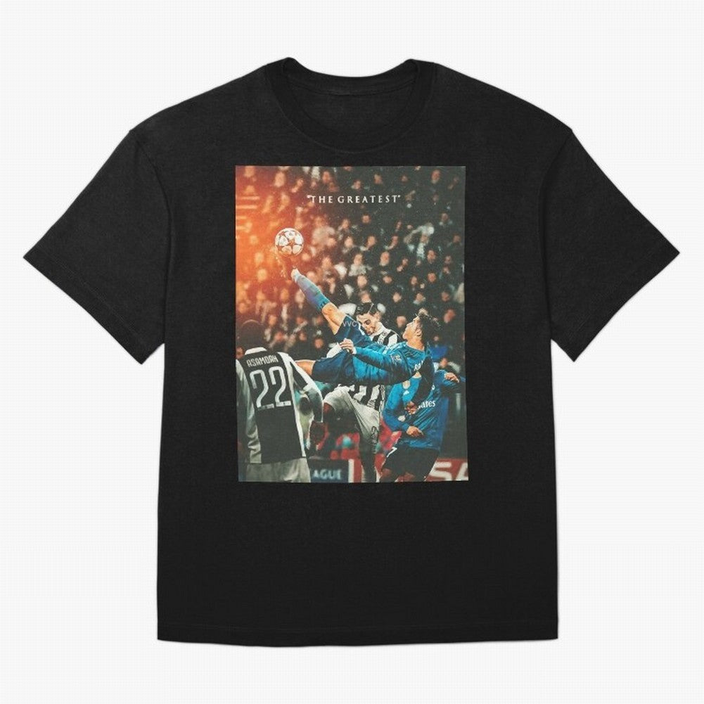Ronaldo Bicycle Kick Skills Greatest, Ronaldo Gifts, Ronaldo Best Selling , Ronaldo Top Items Oversized T-Shirt Show Your Love for FIFA World Cup 2026 Group Stage for Fans of CR7 and Argentina, France and Brazil, Bringing Classic Soccer Heritage,