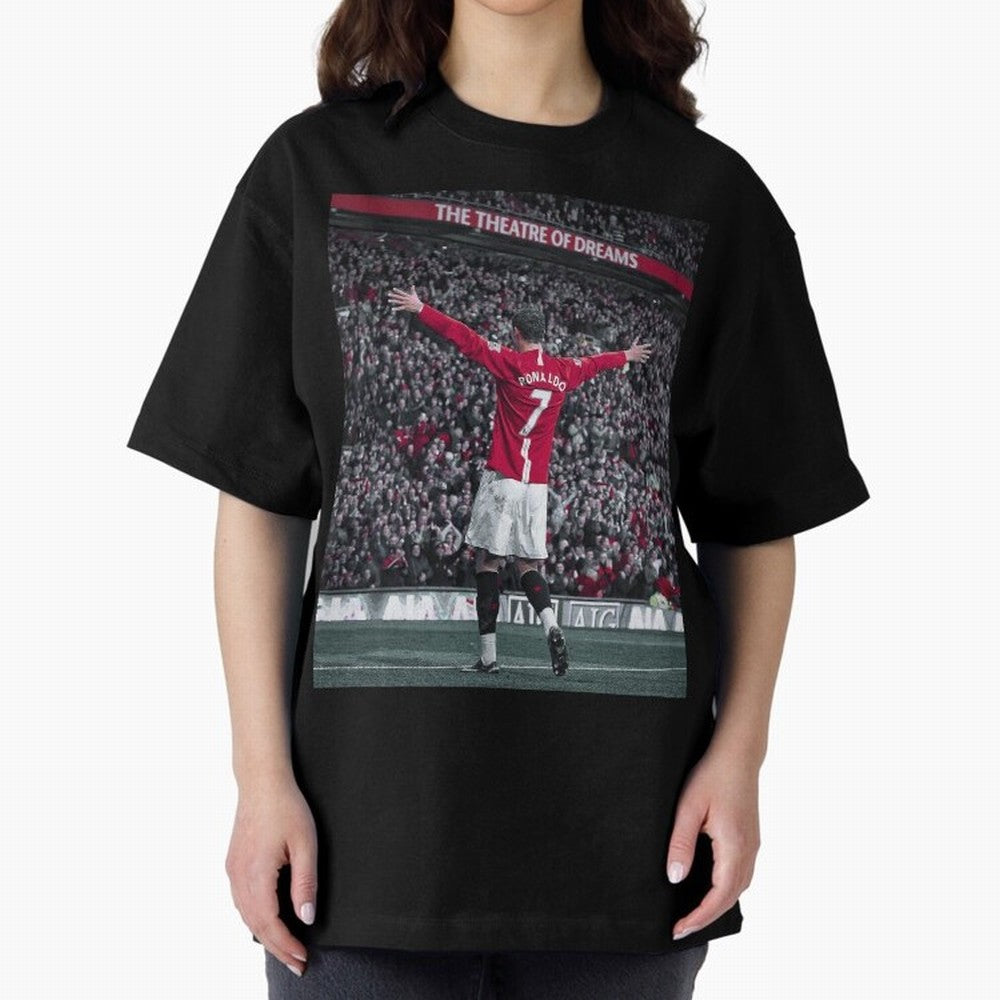 Cristiano Ronaldo Manchester United Oversized T-Shirt Honor FIFA World Cup 2026 USA Canada Mexico Spirit, Driven by England and Germany, Messi, Football History, Final Match Energy, Crowd Noise and Once in a Lifetime Moments; Perfect for People Who